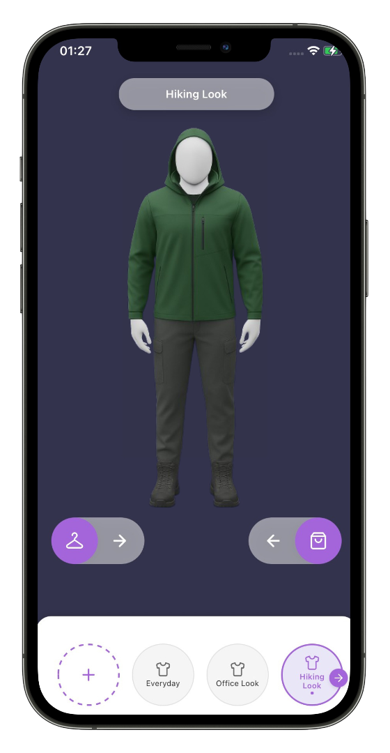 Drape App Hiking Style